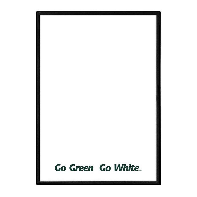 Michigan State Spartans: Go Green, Go White - Framed Dry Erase Wall Sign - The Fan-Brand