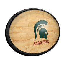 Load image into Gallery viewer, Michigan State Spartans: Hardwood - Oval Slimline Lighted Wall Sign - The Fan-Brand