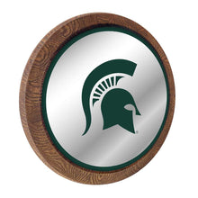 Load image into Gallery viewer, Michigan State Spartans: Helmet - &quot;Faux&quot; Barrel Top Mirrored Wall Sign - The Fan-Brand