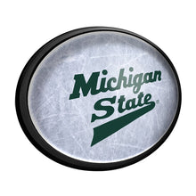 Load image into Gallery viewer, Michigan State Spartans: Hockey - Oval Slimline Lighted Wall Sign - The Fan-Brand