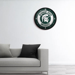 Michigan State Spartans: Modern Disc Wall Clock - The Fan-Brand