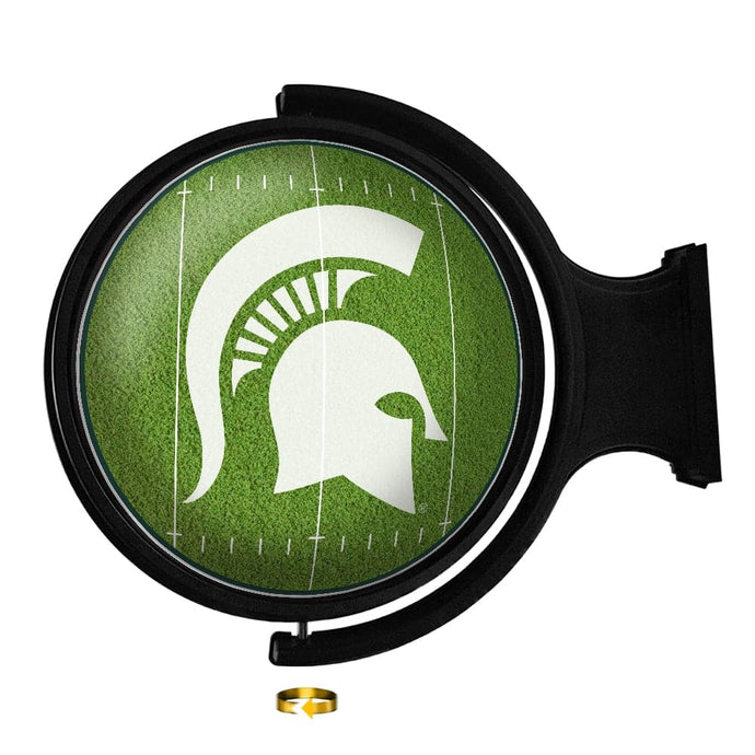 Michigan State Spartans: On the 50 - Rotating Lighted Wall Sign - The Fan-Brand