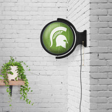 Load image into Gallery viewer, Michigan State Spartans: On the 50 - Rotating Lighted Wall Sign - The Fan-Brand