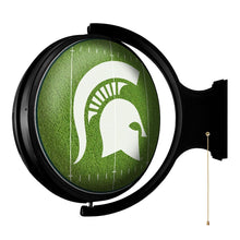 Load image into Gallery viewer, Michigan State Spartans: On the 50 - Rotating Lighted Wall Sign - The Fan-Brand