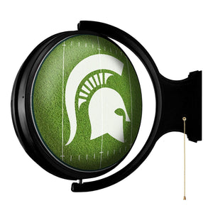 Michigan State Spartans: On the 50 - Rotating Lighted Wall Sign - The Fan-Brand