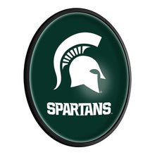 Load image into Gallery viewer, Michigan State Spartans: Oval Slimline Lighted Wall Sign - The Fan-Brand