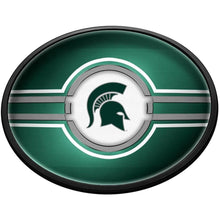 Load image into Gallery viewer, Michigan State Spartans: Oval Slimline Lighted Wall Sign - The Fan-Brand