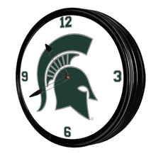 Load image into Gallery viewer, Michigan State Spartans: Retro Lighted Wall Clock - The Fan-Brand