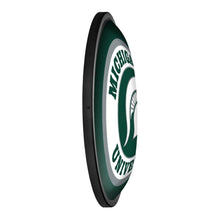 Load image into Gallery viewer, Michigan State Spartans: Round Slimline Lighted Wall Sign - The Fan-Brand