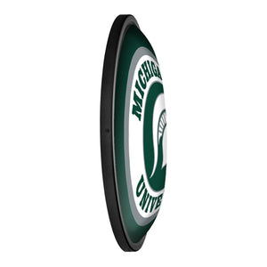 Michigan State Spartans: Round Slimline Lighted Wall Sign - The Fan-Brand