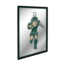 Load image into Gallery viewer, Michigan State Spartans: Sparty - Framed Mirrored Wall Sign - The Fan-Brand