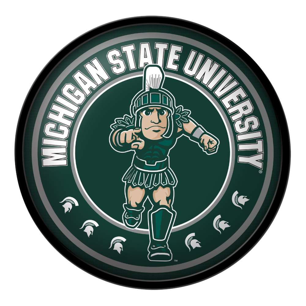 Michigan State Spartans: Sparty - Modern Disc Wall Sign - The Fan-Brand