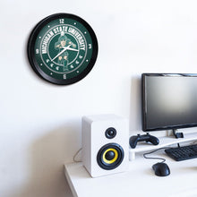 Load image into Gallery viewer, Michigan State Spartans: Sparty - Ribbed Frame Wall Clock - The Fan-Brand