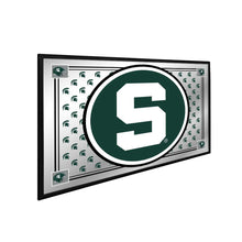 Load image into Gallery viewer, Michigan State Spartans: Team Spirit - Framed Mirrored Wall Sign - The Fan-Brand