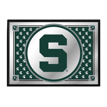 Load image into Gallery viewer, Michigan State Spartans: Team Spirit - Framed Mirrored Wall Sign - The Fan-Brand