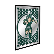 Load image into Gallery viewer, Michigan State Spartans: Team Spirit, Sparty - Framed Mirrored Wall Sign - The Fan-Brand