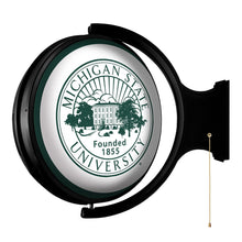 Load image into Gallery viewer, Michigan State Spartans: University Seal - Original Round Rotating Lighted Wall Sign - The Fan-Brand