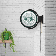 Load image into Gallery viewer, Michigan State Spartans: University Seal - Original Round Rotating Lighted Wall Sign - The Fan-Brand