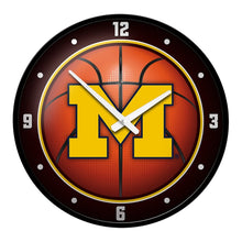 Load image into Gallery viewer, Michigan Wolverines: Basketball - Modern Disc Wall Clock - The Fan-Brand