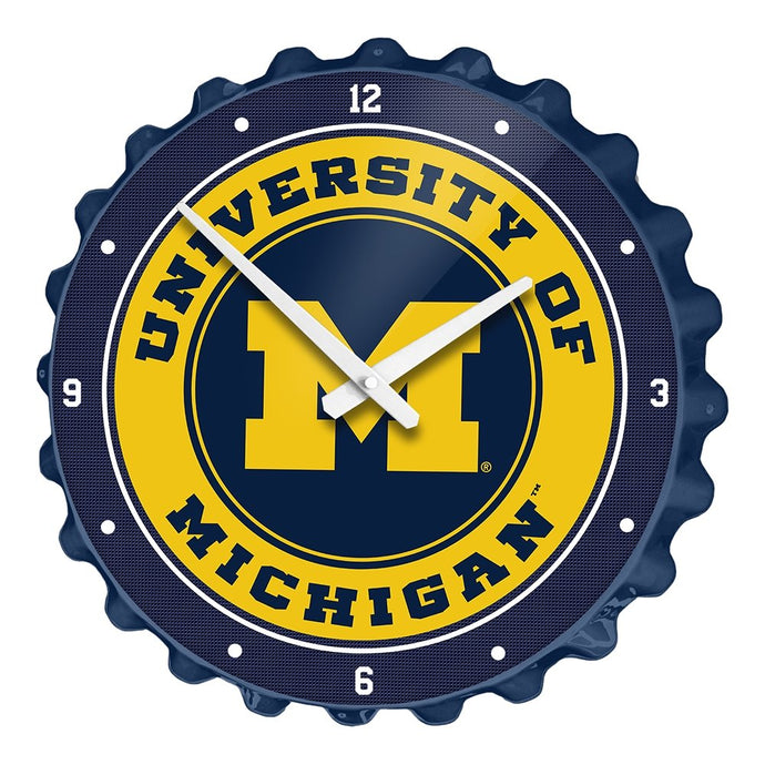 Michigan Wolverines: Bottle Cap Wall Clock - The Fan-Brand