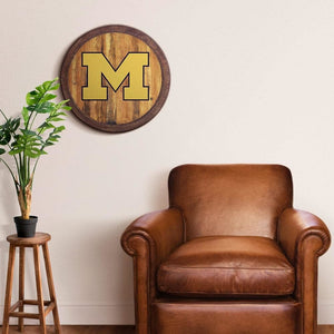 Michigan Wolverines: "Faux" Barrel Top Sign - The Fan-Brand