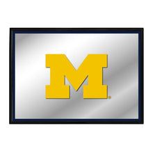 Load image into Gallery viewer, Michigan Wolverines: Framed Mirrored Wall Sign - The Fan-Brand