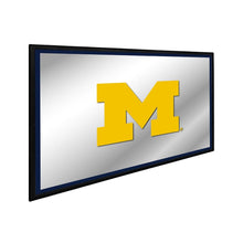 Load image into Gallery viewer, Michigan Wolverines: Framed Mirrored Wall Sign - The Fan-Brand