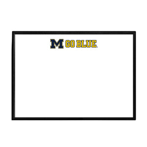 Michigan Wolverines: Go Blue - Framed Dry Erase Wall Sign - The Fan-Brand