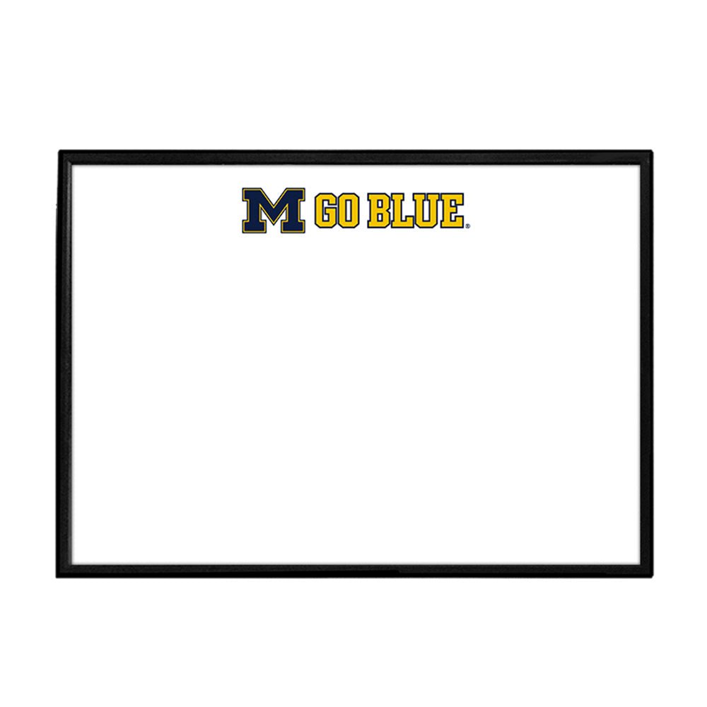 Michigan Wolverines: Go Blue - Framed Dry Erase Wall Sign - The Fan-Brand