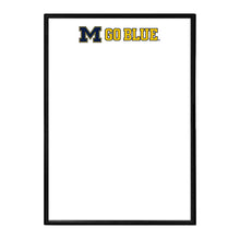 Load image into Gallery viewer, Michigan Wolverines: Go Blue - Framed Dry Erase Wall Sign - The Fan-Brand