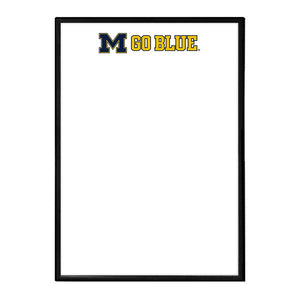 Michigan Wolverines: Go Blue - Framed Dry Erase Wall Sign - The Fan-Brand