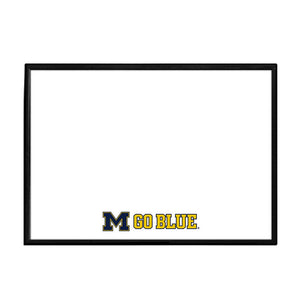 Michigan Wolverines: Go Blue - Framed Dry Erase Wall Sign - The Fan-Brand