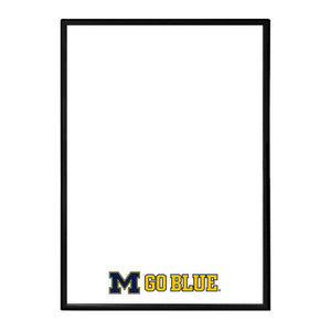 Michigan Wolverines: Go Blue - Framed Dry Erase Wall Sign - The Fan-Brand