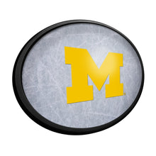 Load image into Gallery viewer, Michigan Wolverines: Ice Rink - Oval Slimline Lighted Wall Sign - The Fan-Brand