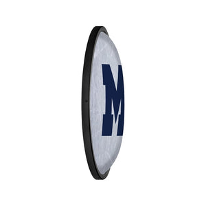 Michigan Wolverines: Ice Rink - Oval Slimline Lighted Wall Sign - The Fan-Brand