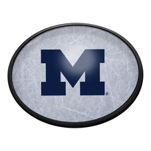 Load image into Gallery viewer, Michigan Wolverines: Ice Rink - Oval Slimline Lighted Wall Sign - The Fan-Brand