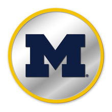 Load image into Gallery viewer, Michigan Wolverines: Modern Disc Mirrored Wall Sign - The Fan-Brand