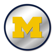 Load image into Gallery viewer, Michigan Wolverines: Modern Disc Mirrored Wall Sign - The Fan-Brand