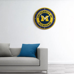 Michigan Wolverines: Modern Disc Wall Clock - The Fan-Brand