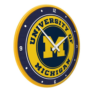 Michigan Wolverines: Modern Disc Wall Clock - The Fan-Brand