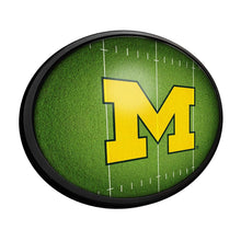 Load image into Gallery viewer, Michigan Wolverines: On the 50 - Oval Slimline Lighted Wall Sign - The Fan-Brand