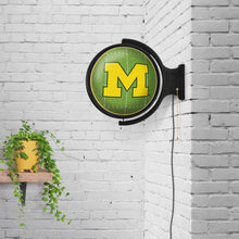 Load image into Gallery viewer, Michigan Wolverines: On the 50 - Rotating Lighted Wall Sign - The Fan-Brand