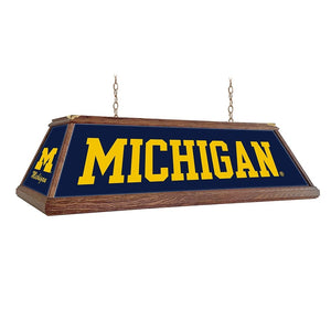 Michigan Wolverines: Premium Wood Pool Table Light - The Fan-Brand