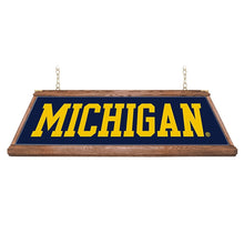 Load image into Gallery viewer, Michigan Wolverines: Premium Wood Pool Table Light - The Fan-Brand