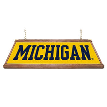 Load image into Gallery viewer, Michigan Wolverines: Premium Wood Pool Table Light - The Fan-Brand