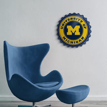 Load image into Gallery viewer, Michigan Wolverines: Round Bottle Cap Wall Sign - The Fan-Brand