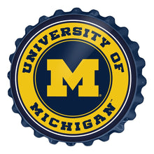 Load image into Gallery viewer, Michigan Wolverines: Round Bottle Cap Wall Sign - The Fan-Brand