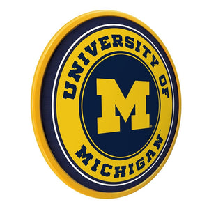 Michigan Wolverines: Round Modern Disc Wall Sign - The Fan-Brand