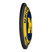 Load image into Gallery viewer, Michigan Wolverines: Round Slimline Lighted Wall Sign - The Fan-Brand