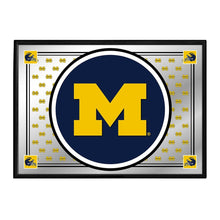 Load image into Gallery viewer, Michigan Wolverines: Team Spirit - Framed Mirrored Wall Sign - The Fan-Brand